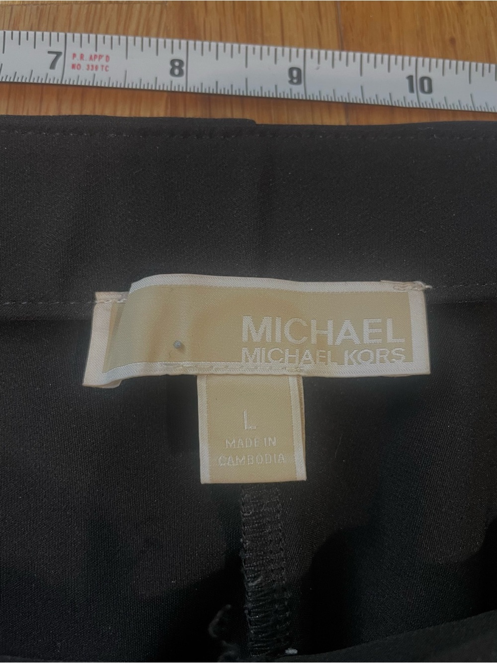 MICHAEL Michael Kors Black Dress Pants with Elastic Waist Band